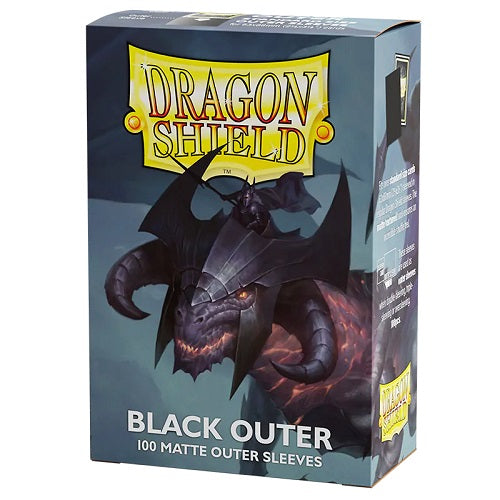 Dragon Shield 100 Matte Black Outer Sleeves