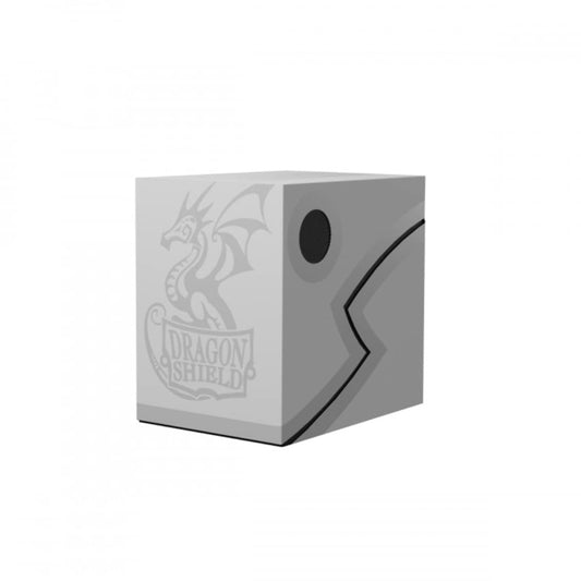 Dragon Shield Double Shell Box - Ashen White & Black