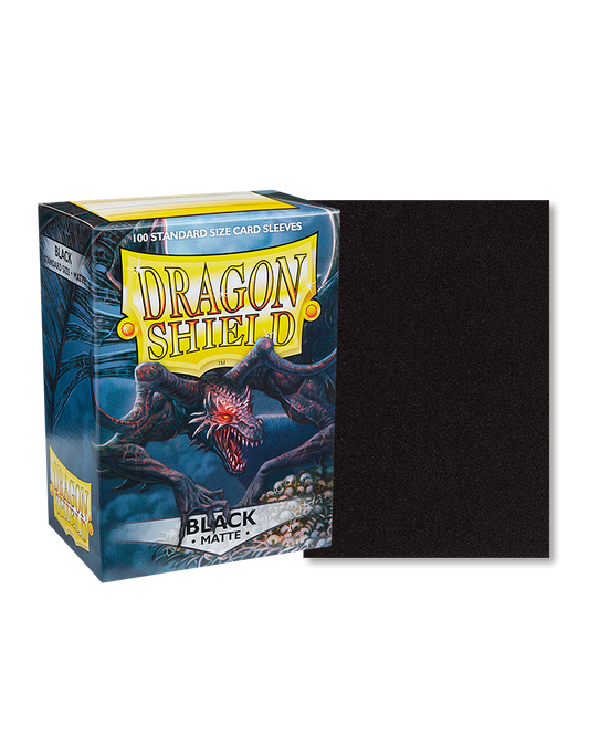 Dragon Shield 100 Matte Black Sleeves