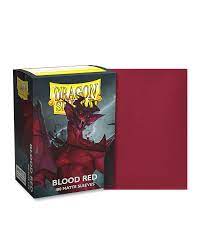 Dragon Shield 100 Matte Blood Red Sleeves