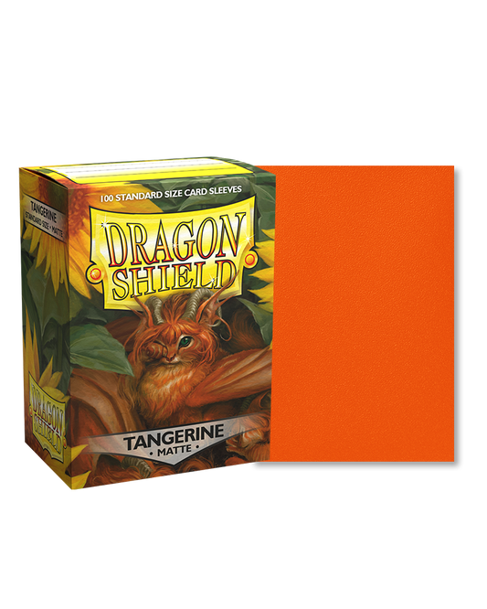 Dragon Shield 100 Matte Tangerine Sleeves