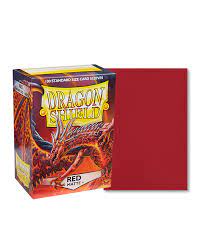 Dragon Shield 100 Matte Crimson Sleeves