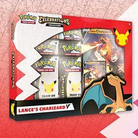 Pokemon TCG 25th Celebrations Lance’s Charizard V/ Dark Sylveon V Collection Box