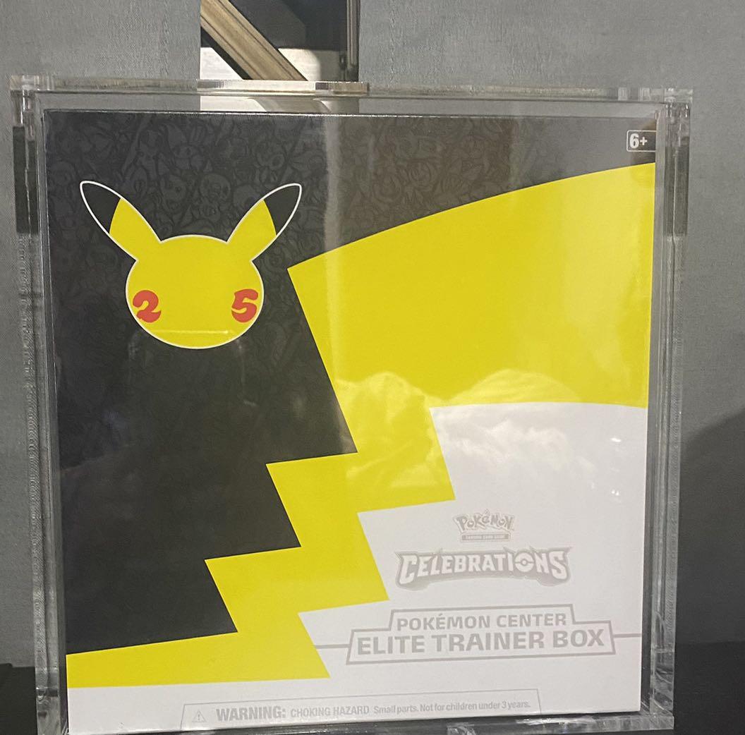 Pokemon TCG Celebrations Pokemon Center ETB Acrylic Display Case