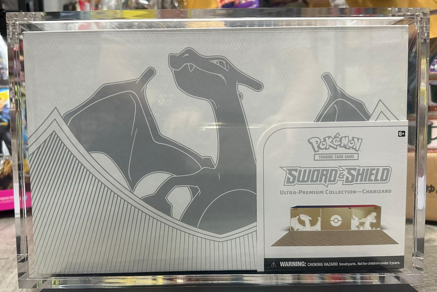 Pokemon TCG Charizard Ultra Premium Collection Acrylic Display Case