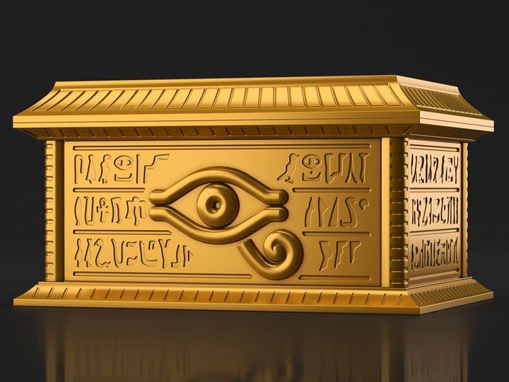 Yu-Gi-Oh! Duel Monsters UltimaGear Millennium Puzzle Gold Sarcophagus Storage Box Model Kit