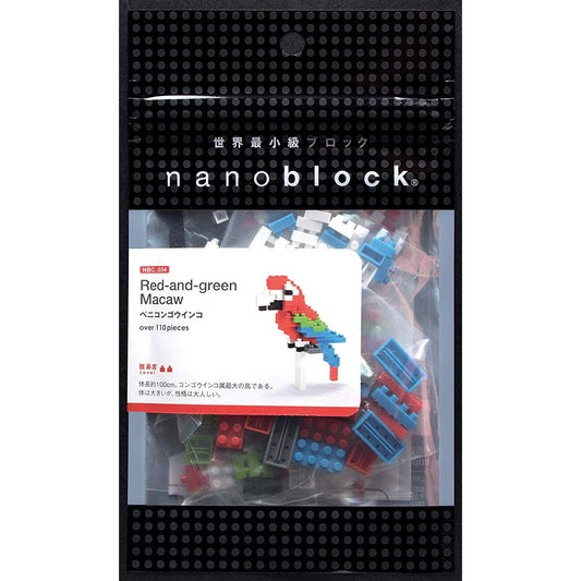 Nanoblocks Red & Green Macaw NBC 034